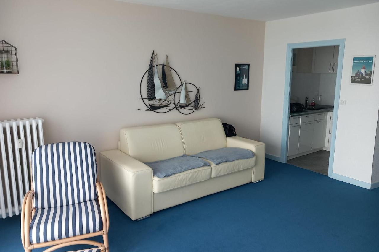 Grand Studio Vue Mer Dans Residence Des 3 Iles Pres De La Thalasso Quiberon Kültér fotó